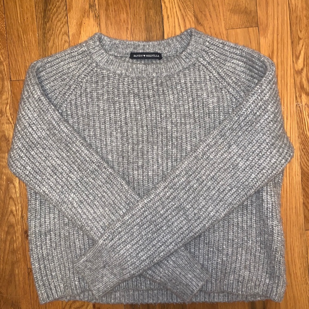 Brandy Melville Super-Soft Cropped Knit Sweater